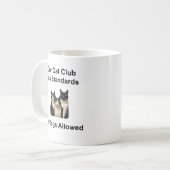 遊び心のある猫 コーヒーマグカップ (正面左)