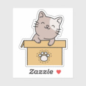 遊び心のある猫 シール (シート)