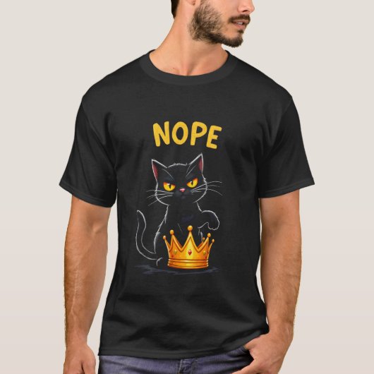 遊び心のある猫 Tシャツ (正面)