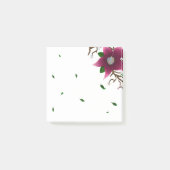 遊び心のある花と落ち葉 ポストイット (正面)