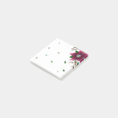 遊び心のある花と落ち葉 ポストイット (アングル)