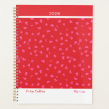 遊び心のある赤いモダンな花