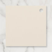 遊び心のある音楽ノートイラスト 40歳の誕生日 フェイバータグ (裏面)