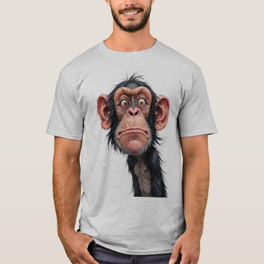 遊び心のある類人猿 Tシャツ (正面)