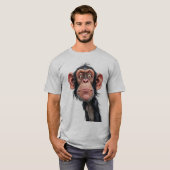 遊び心のある類人猿 Tシャツ (正面フル)