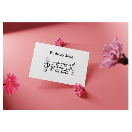 遊び心のある鳥の歌の音楽の誕生日ポストカード ポストカード