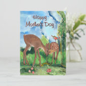 遊び心のある鹿の母の日 シーズンカード (スタンド正面)