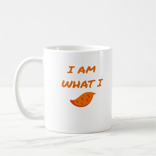 遊び心のある「I'm What I Yam」の洒落っ気のある気分 コーヒーマグカップ (左)