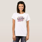遊び心のあるLIVE LAUGH LOVE 2D オリジナルデザイン Tシャツ (正面フル)