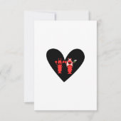 遊び心満載のカニのウェディング 招待状 (裏面)