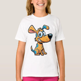 遊び心満載の子犬のキッズプルオーバーパーカー Tシャツ