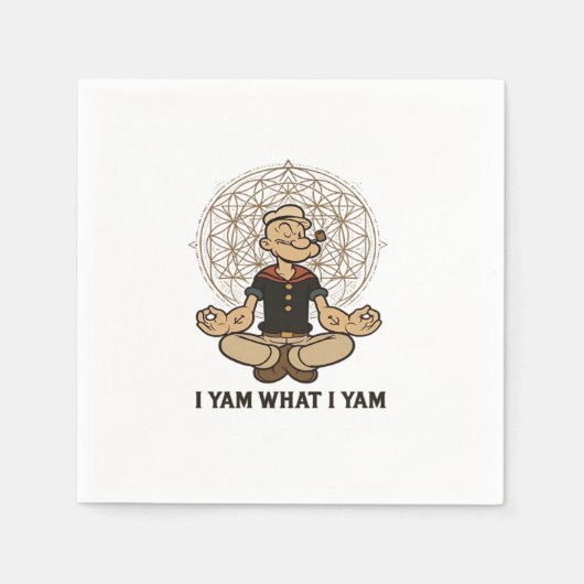 遊び心満載！I Yam What I Yam メメクオート スタンダードカクテルナプキン (正面)
