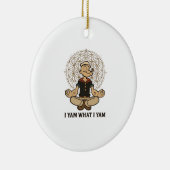 遊び心満載！I Yam What I Yam メメ引用 セラミックオーナメント (右)