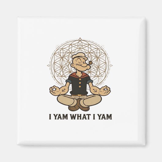遊び心満載！I Yam What I Yam メメ引用 マグネット (正面)