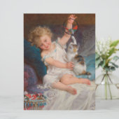 遊び時間：女遊の子とペットの子猫 カード (スタンド正面)