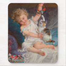 遊び時間：女遊の子とペットの子猫