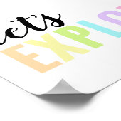 遊び部屋のパステルレインボーを探検しよう ポスター (角)