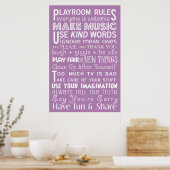 遊び部屋のルールポスター ポスター (キッチン)