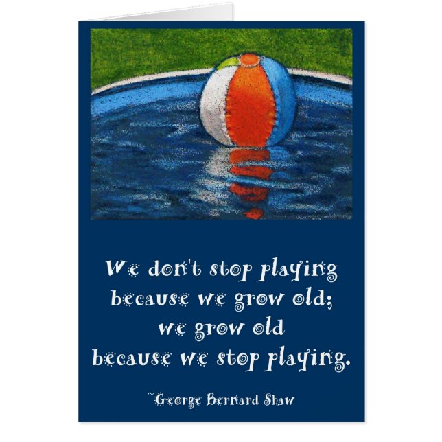 遊ぶことを止めないで下さい: カード (正面)