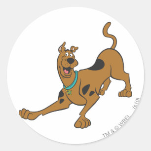 遊ぶこと準備ができたScooby-Doo ラウンドシール