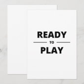 遊ぶ準備完了 招待状 (正面/裏面)