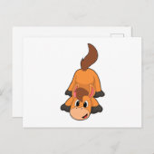 遊ぶ馬 ポストカード (正面/裏面)