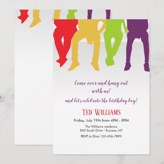 遊ぼうよ 招待状 (正面/裏面)