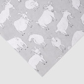 遊んでいるヤギ-灰色 薄葉紙 (詳細)