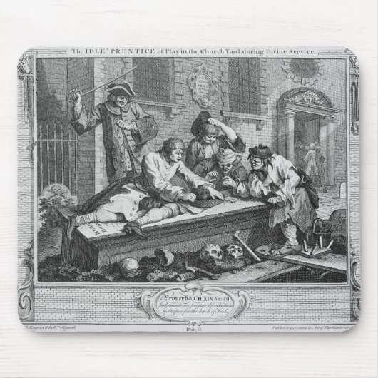 遊んでいる「教会ヤードの演劇の無経験 マウスパッド (正面)