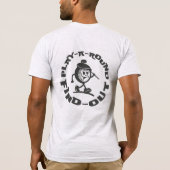 遊んでみて ヴィンテージ ロゴ 面白い ゴルファー Tシャツ (裏面)