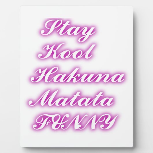 遊カッコいいHakuna Matata.png フォトプラーク (正面)