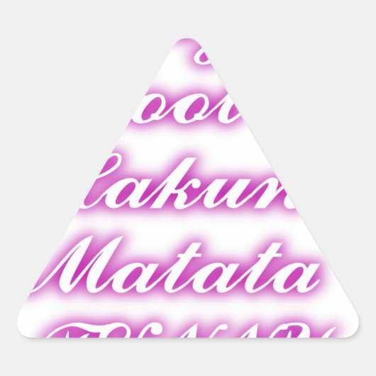 遊カッコいいHakuna Matata.png 三角形シール (正面)