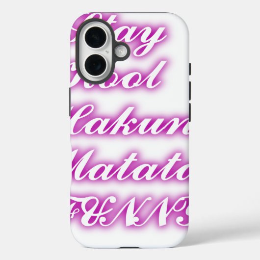 遊カッコいいHakuna Matata.png Case-Mate iPhoneケース (裏面)