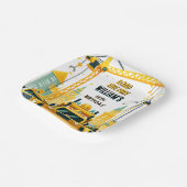 遊キッドシンプル建築トラック5th誕生日 ペーパープレート (傾斜あり)