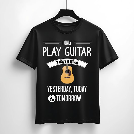 遊ギター毎日おもしろいデザイン Tシャツ