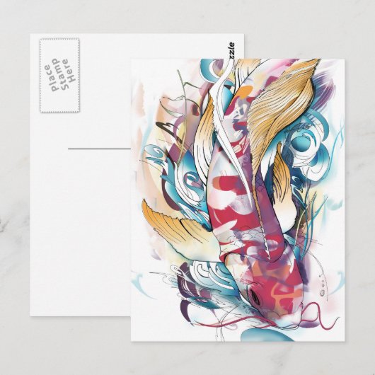 遊コイはがき ポストカード (正面/裏面)