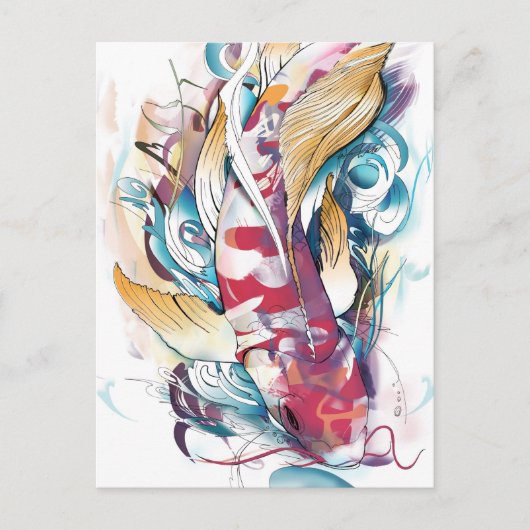 遊コイはがき ポストカード (正面)