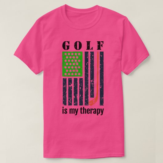 遊ゴルフはセラピー1 Tシャツ (デザイン正面)