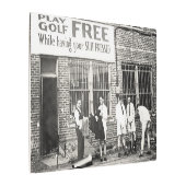 遊ゴルフフリー(スーツを押し付けた状態)PO メタルプリント (アングル)