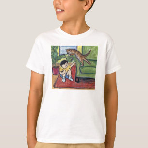 遊ズゲーム猫好きカスタムアートTシャツ Tシャツ