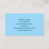 遊セラピストチャイルドサイコロジストブルースカイトイ 名刺 (裏面)