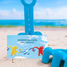 遊セラピストチャイルドサイコロジストブルースカイトイ 名刺