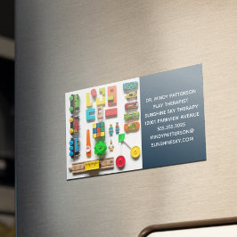 遊セラピスト児童心理学者カウンセラー玩具 マグネット名刺