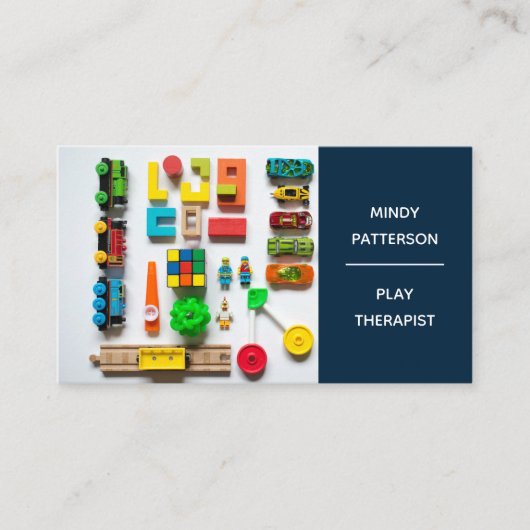遊セラピスト児童心理学者カウンセラー玩具 名刺 (正面)