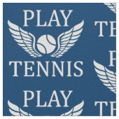 遊テニス ファブリック (クローズアップ)