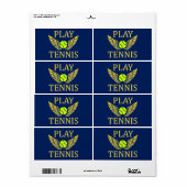 遊テニス ラベル (フルシート)