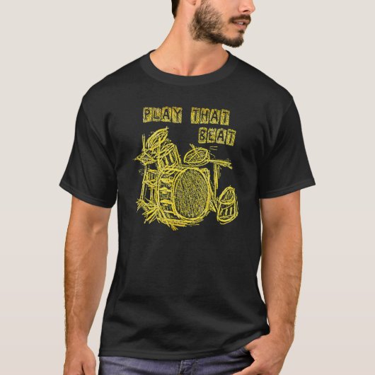 遊ビートが黄色を描く Tシャツ (正面)