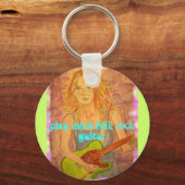 遊フォーク・ロック・ギター キーホルダー (正面)