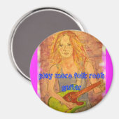 遊フォーク・ロック・ギター マグネット (正面/裏面)