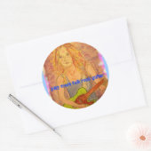 遊フォーク・ロック・ギター ラウンドシール (封筒)